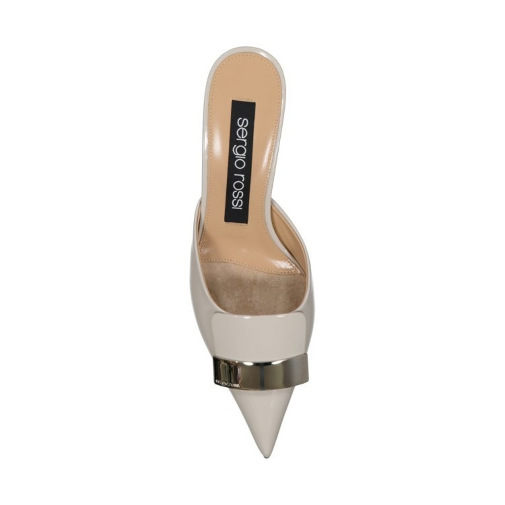 Sergio Rossi Pointed Toe Patent Leather Mules - NWT - Picture 3 of 3